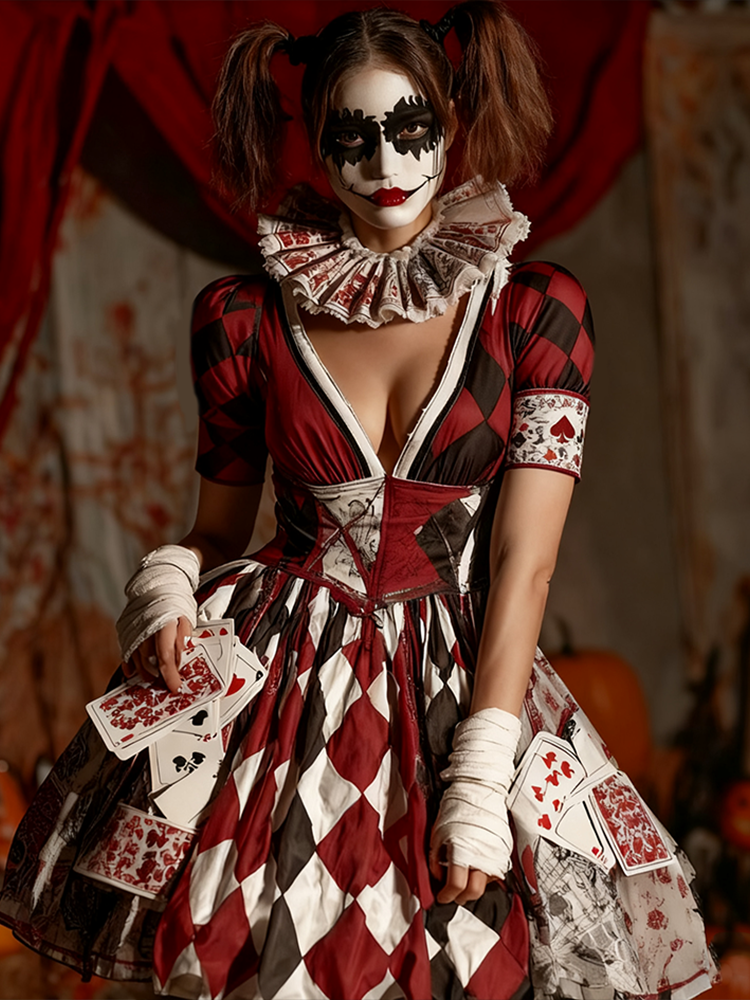 Women Halloween Cosplay Gothic Style Dress