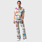 Women's Printed Scrub Set YHSC1