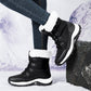 Rakkiss Women's Thermal Winter Hiking Boots - High-Cut Fleece Lined Snow Boots (Pink, White & Black - US 5-10)