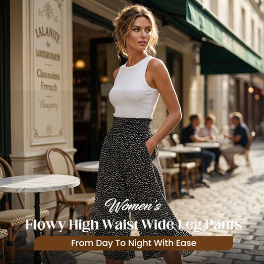 ⏳Time-Limited Special⏰Women’s Flowy High Waist Wide-Leg Pants – Slimming, Comfy & Chic