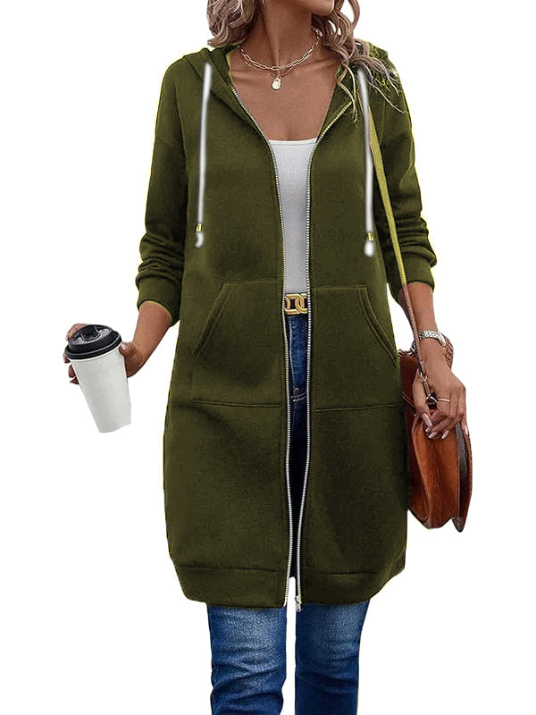 Women Casual Zip up Fleece Hoodies(BUY 2 FREE SHIPPING)