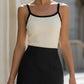 High-Waisted Structured Woven Mini Skirt