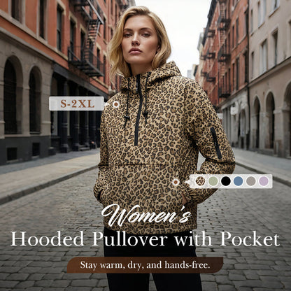 All-Season Waterproof Hoodie | Large Kangaroo Front Pocket & Warm Fleece Lining