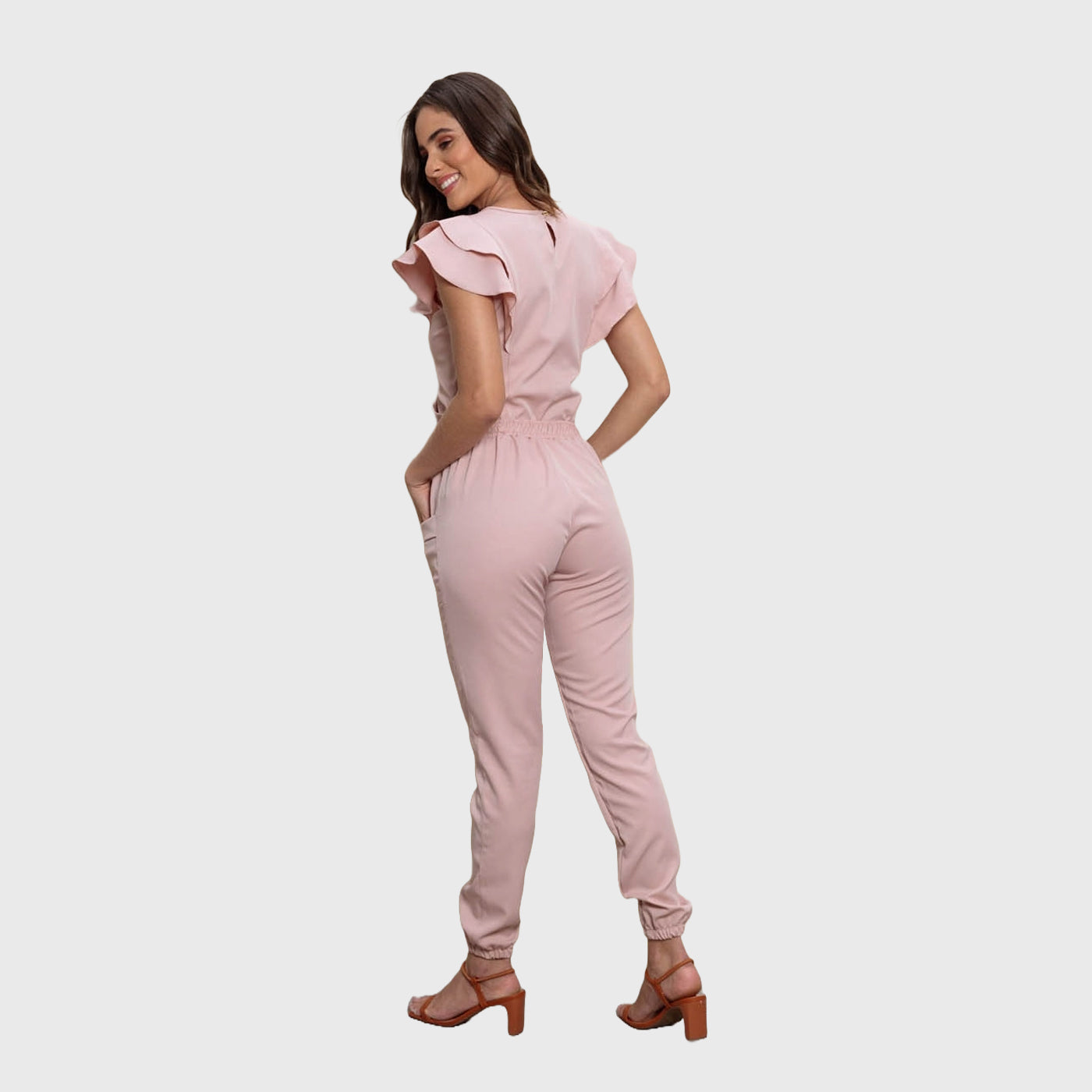 Women's Two Pockets Scrub Pants with Leg Elastics