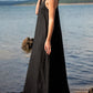 Women's Casual Solid Color Sleeveless Linen Long Dress
