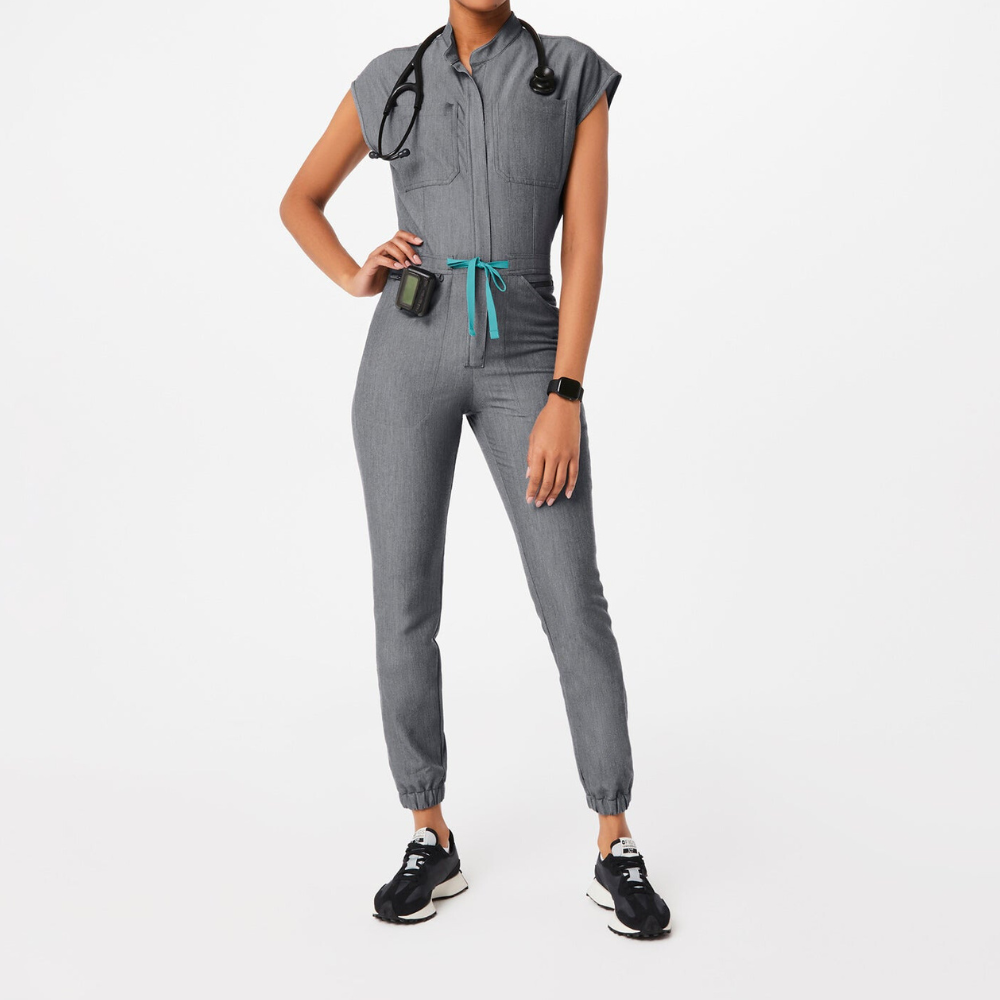 Women's 8 Pockets Cargo Scrub Jumpsuit