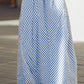 Nautical Stripe Halter Neck Maxi Dress