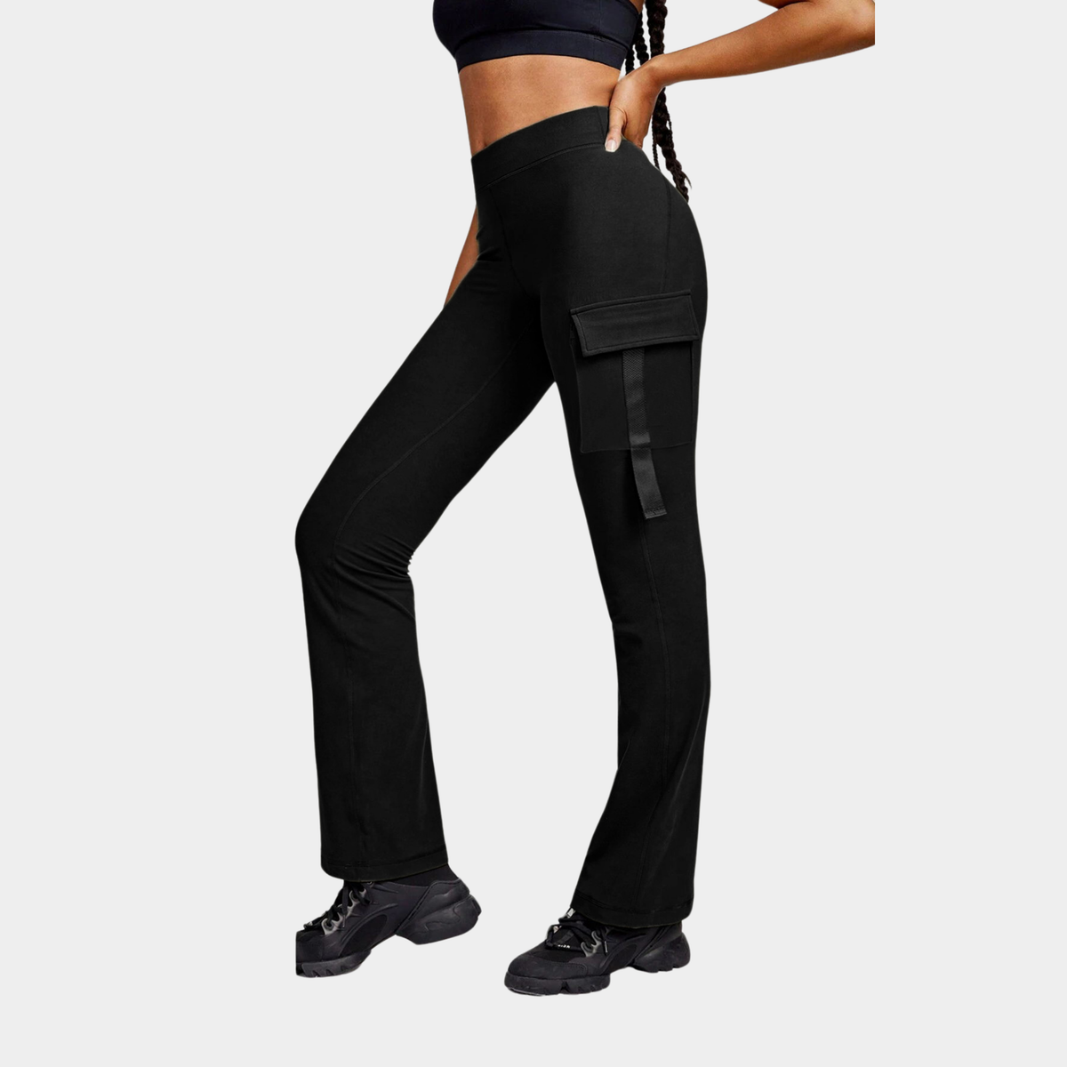 Cargo Pocket Utility Chic Flare Yoga Pants