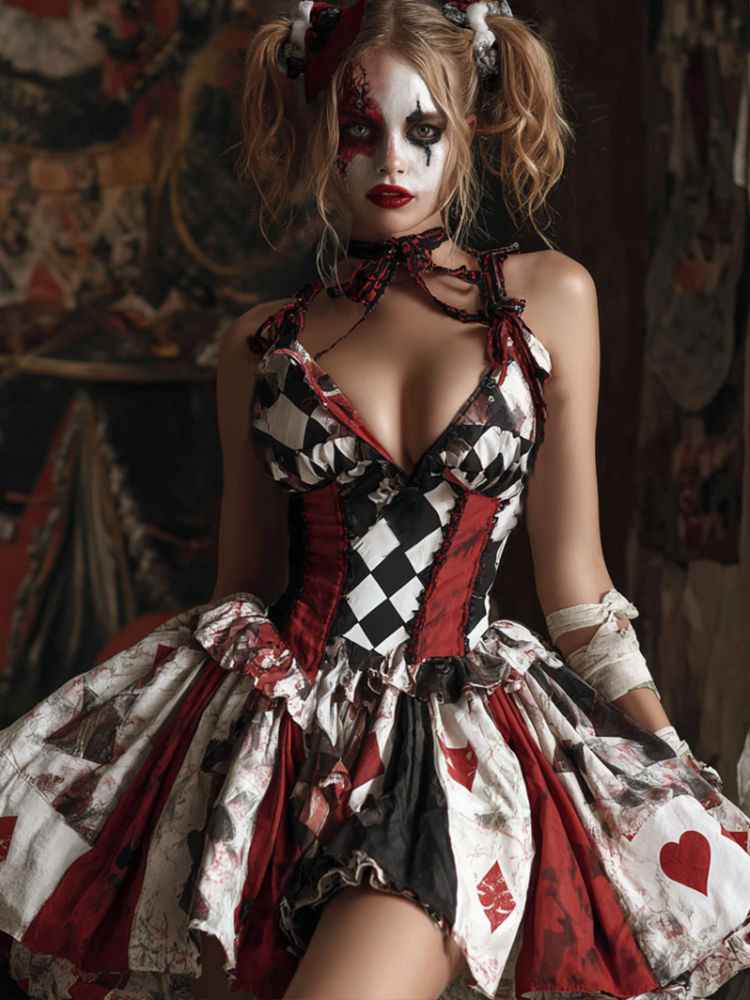 Women Halloween Cosplay Gothic Style Dress