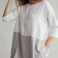 Women's Retro Casual Colorblock Loose Dress