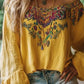 Women's Vintage Loose Comfort Off Shoulder Shirt