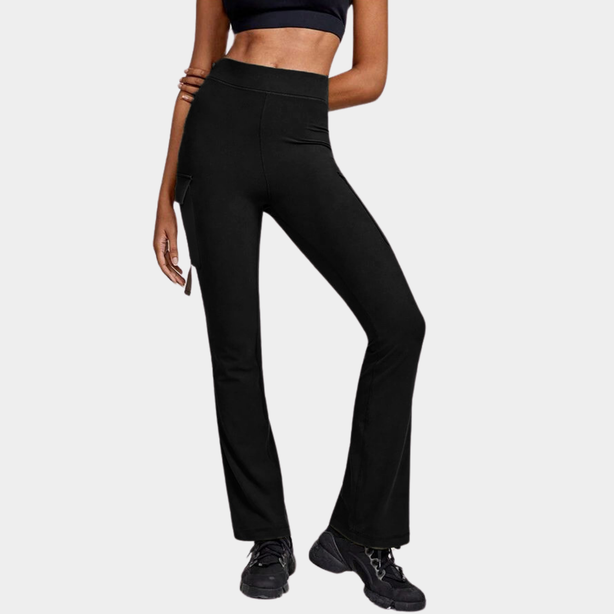 Cargo Pocket Utility Chic Flare Yoga Pants