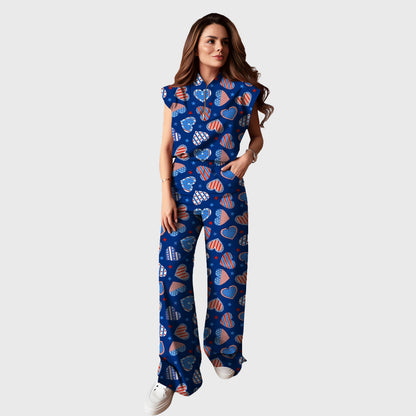 Women's  Printed Scrub Set ST6244