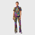 Women's Wild Sexy Leopard Printed Scrub Set SP18