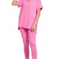 Women's Ultra Comfy Short Sleeve Tee and Legging Set (Buy 2 Free Shipping)