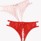 Lace Panties Floral Lace Briefs with Bow