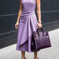 Elegant Irregular Seamless Midi Dress