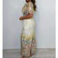 🌷 Summer Hot Sale 49% Off - Bohemian Print Wide Leg Jumpsuit