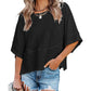 Limited time sale🔥Women's Summer Casual Crewneck Batwing Half Sleeve Tee