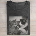 Retro Funny Cat T-shirt