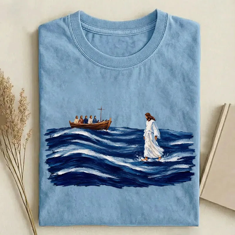 Jesus Walking on Water T-shirt