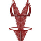 Lace Bodysuit Deep V Teddy