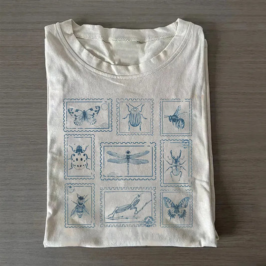 Retro Beetle Cottagecore T-shirt
