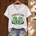 Funny Frog Lesbian Engagement Meme V-neck T-shirt