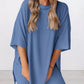 2025 Summer Casual Oversized Shirts Shorts Matching Women's Two Piece Lounge Set