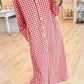 Seersucker Gingham Maxi Dress