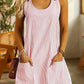 Women's Striped Pocket Casual Dress