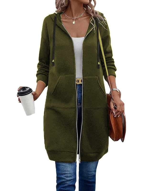 Women Casual Zip up Fleece Hoodies(BUY 2 FREE SHIPPING)