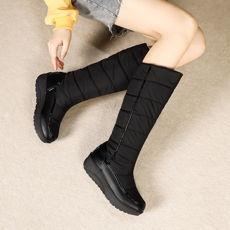Rakkiss Women's Odessa Knee-High Boots – Plush Faux Fur-Lined Winter Boots with Side Zip & Thick Lug Sole (US 4–11)