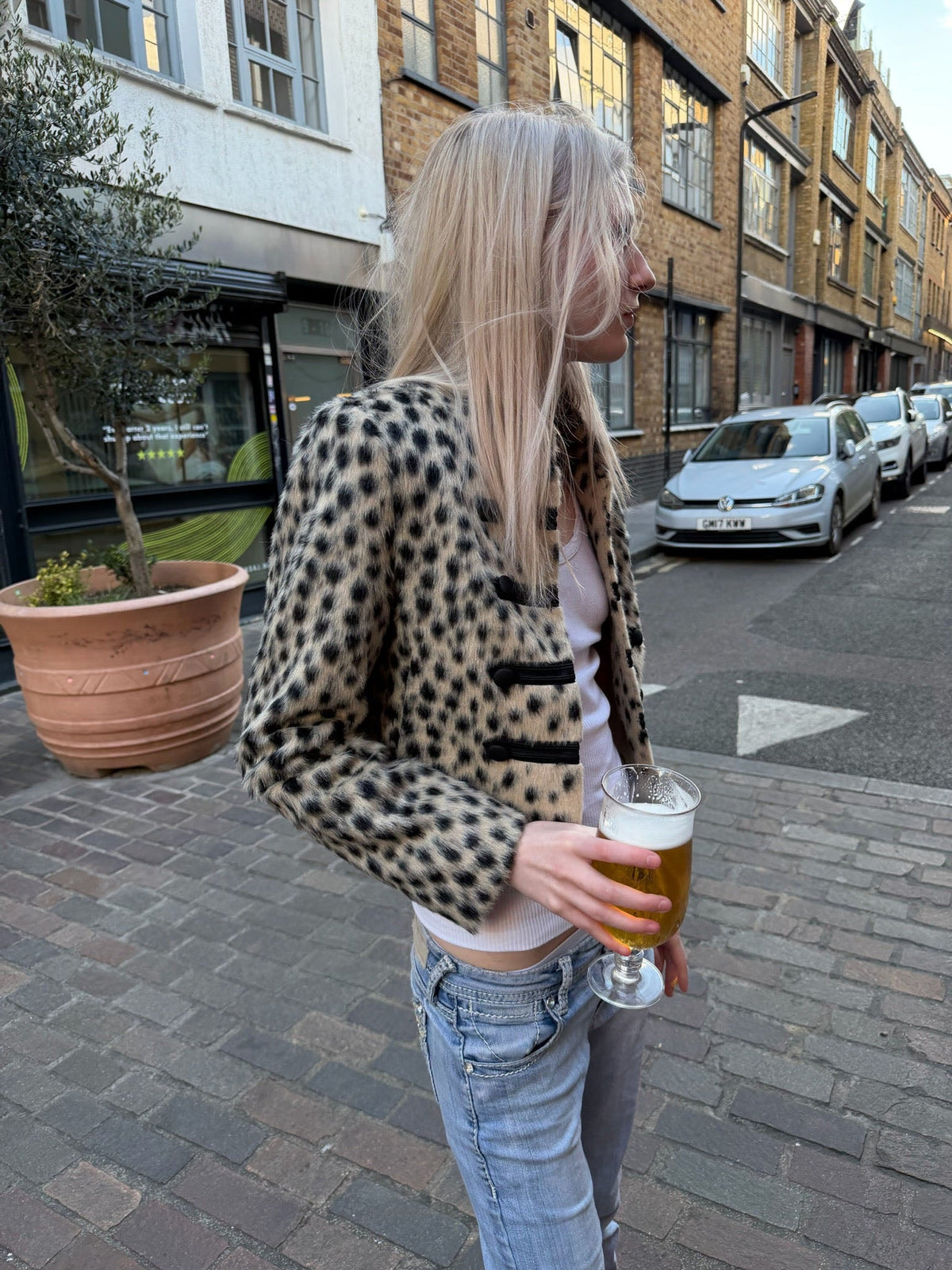 Romy Snow Leopard Jacket