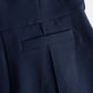 Navy Sleeveless Plunge-Neck Wide-Leg Jumpsuit
