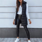 ❄️Women Long Puffer Vest 👗 | Solid Color | Sleeveless | Hooded | Winter Wear 💕（BUY 2 FREE SHIPPING)）
