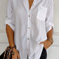 Cotton V-neck Sequin Mid-sleeve Casual Top (Buy 3 Free Shipping)