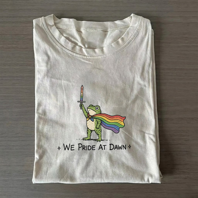We Pride at Dawn Funny Frog Gay Pride T-shirt