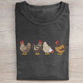 Embroidered Chicken T-shirt
