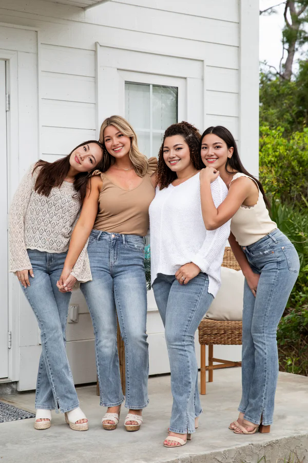 *Three Length* One For You, Me, And Her High-Rise Slim Fit Bootcut Denim(BUY 2 FREE SHIPPING)