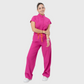 Women's 4-Pocket Loose Fit Scrub Jumpsuit Jog009