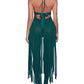 Women's Deep V Sexy Lace Mesh Front Slit Long Nightdress