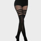Mock Thigh High Stockings For Women Sexy Fishnet Tights Suspender Pantyhose