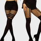 Mock Thigh High Stockings For Women Sexy Fishnet Tights Suspender Pantyhose