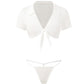 Sexy Fun Schoolgirl Role Play 4 Piece Lingerie Set