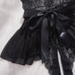 Women's Sexy Flower Lace Open Crotch Design Suspender Tight Backless Nightgown