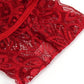 Women's Sexy Hollow Translucent Floral Lace Backless One-Piece Pajamas