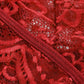 Deep V Sexy Translucent Floral Lace Cross-Back Open Crotch Design One-Piece Pajamas