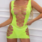 Sexy Hot Diamond See-Through Elastic Hollow Nightdress