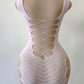 Sexy Hot Diamond See-Through Elastic Hollow Nightdress